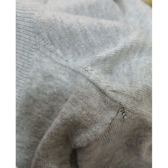 GAP Women Long Sleeve V-Neck Button Up Cardigan Sweater Pockets Gray Sz Large - Picture 6 of 8